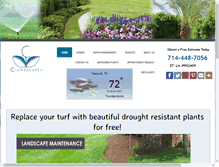 Tablet Screenshot of clandscapeinc.com